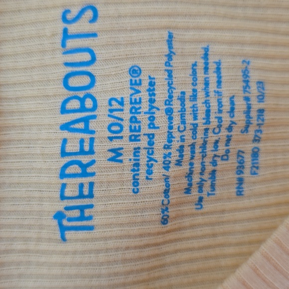 THEREABOUTS BRAND GIRLS PINK. WHITE, & YELLOW SUMMER TOPS SIZE MEDIUM 10-12 - Picture 10 of 15